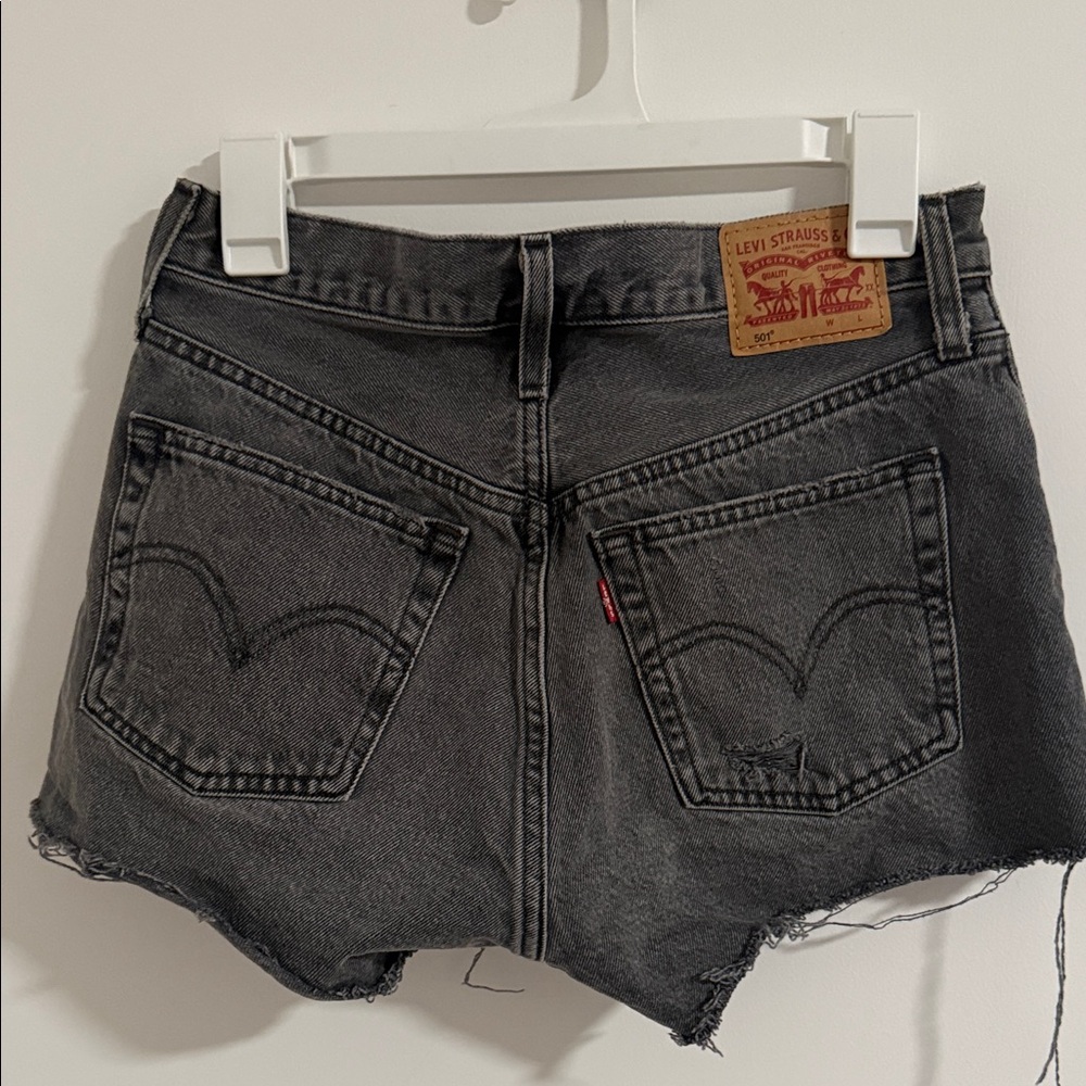 Levi's Women's Charcoal Jean Shorts